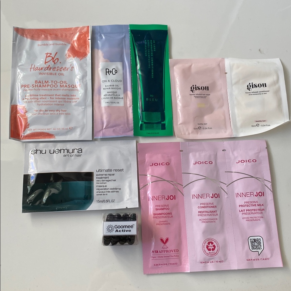 Hair care samples